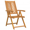 Krzesło Ogrodowe 4 pcs Brązowy 57 x 72 x 109 cm