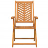 Krzesło Ogrodowe 4 pcs Brązowy 57 x 72 x 109 cm
