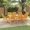 Krzesło Ogrodowe 8 pcs Brązowy 57 x 72 x 109 cm