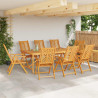 Krzesło Ogrodowe 8 pcs Brązowy 57 x 72 x 109 cm