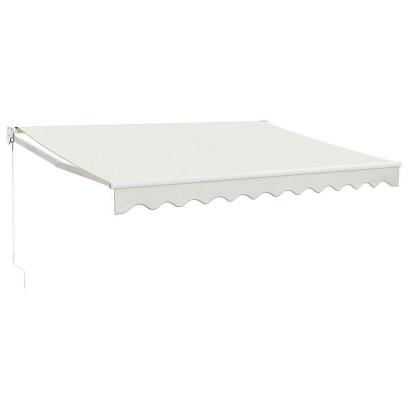 Zwijana markiza, kremowa, 3x2,5 m, tkanina i aluminium