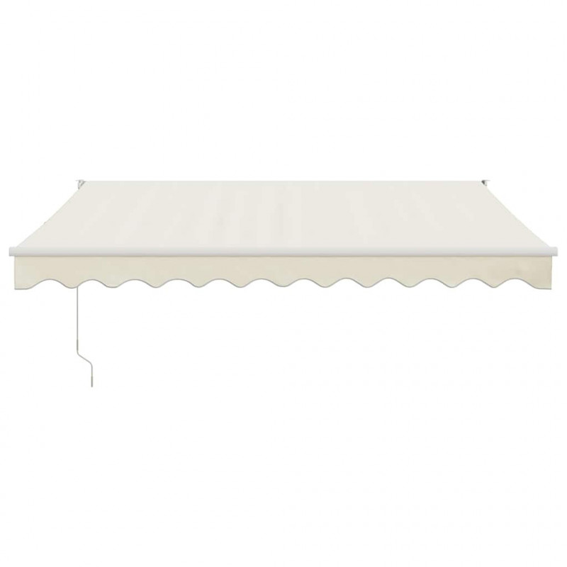 Zwijana markiza, kremowa, 3x2,5 m, tkanina i aluminium
