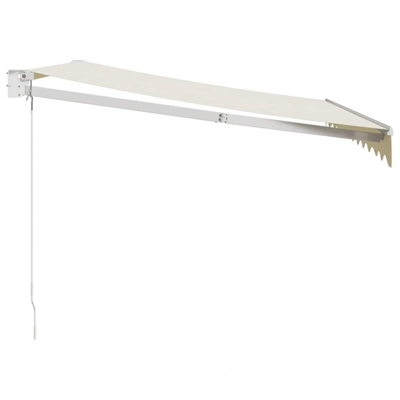 Zwijana markiza, kremowa, 3x2,5 m, tkanina i aluminium
