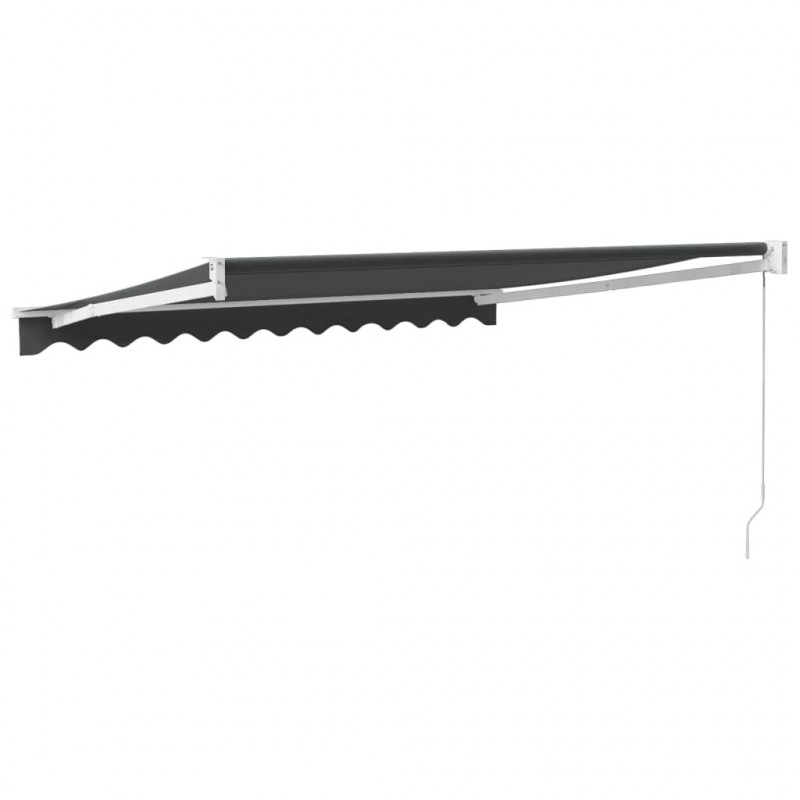 Zwijana markiza, antracytowa, 3x2,5 m, tkanina i aluminium