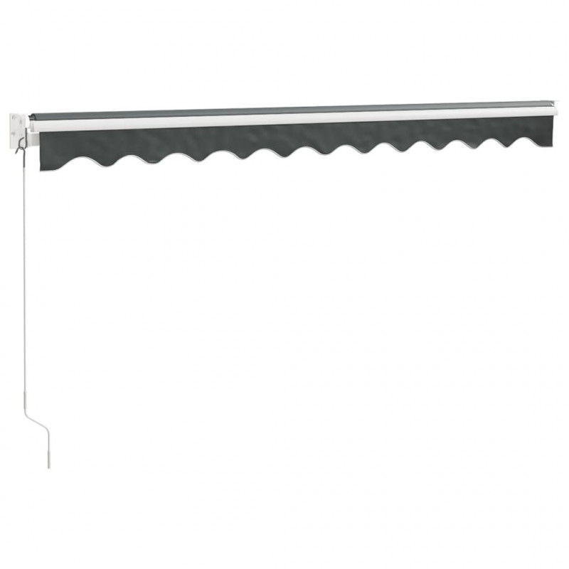 Zwijana markiza, antracytowa, 3x2,5 m, tkanina i aluminium