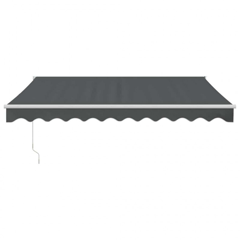 Zwijana markiza, antracytowa, 3,5x2,5 m, tkanina i aluminium