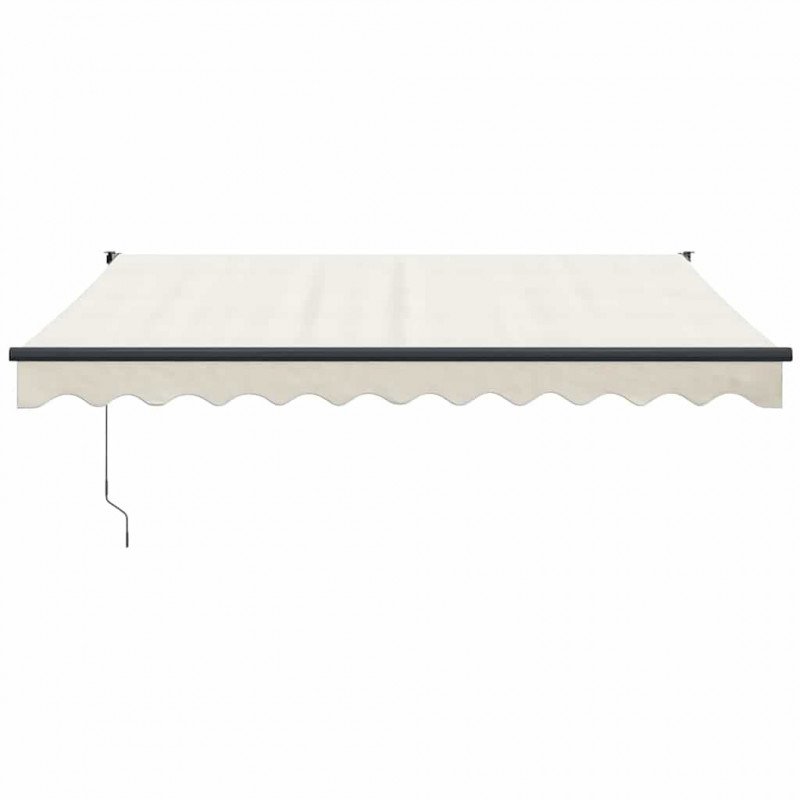 Zwijana markiza, kremowa, 3x2,5 m, tkanina i aluminium