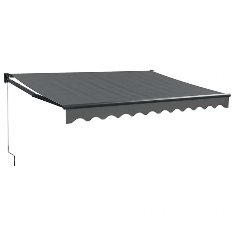 Zwijana markiza, antracytowa, 3x2,5 m, tkanina i aluminium