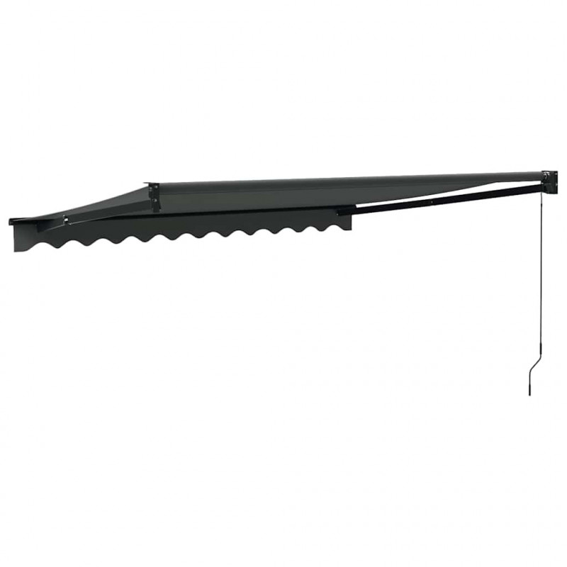 Zwijana markiza, antracytowa, 3x2,5 m, tkanina i aluminium