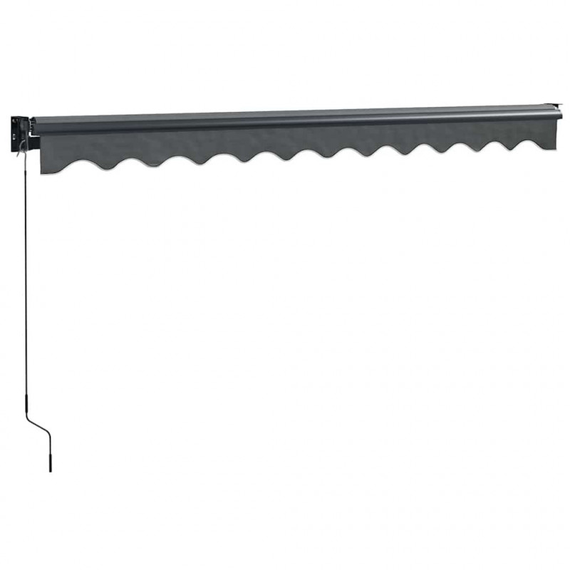 Zwijana markiza, antracytowa, 3x2,5 m, tkanina i aluminium