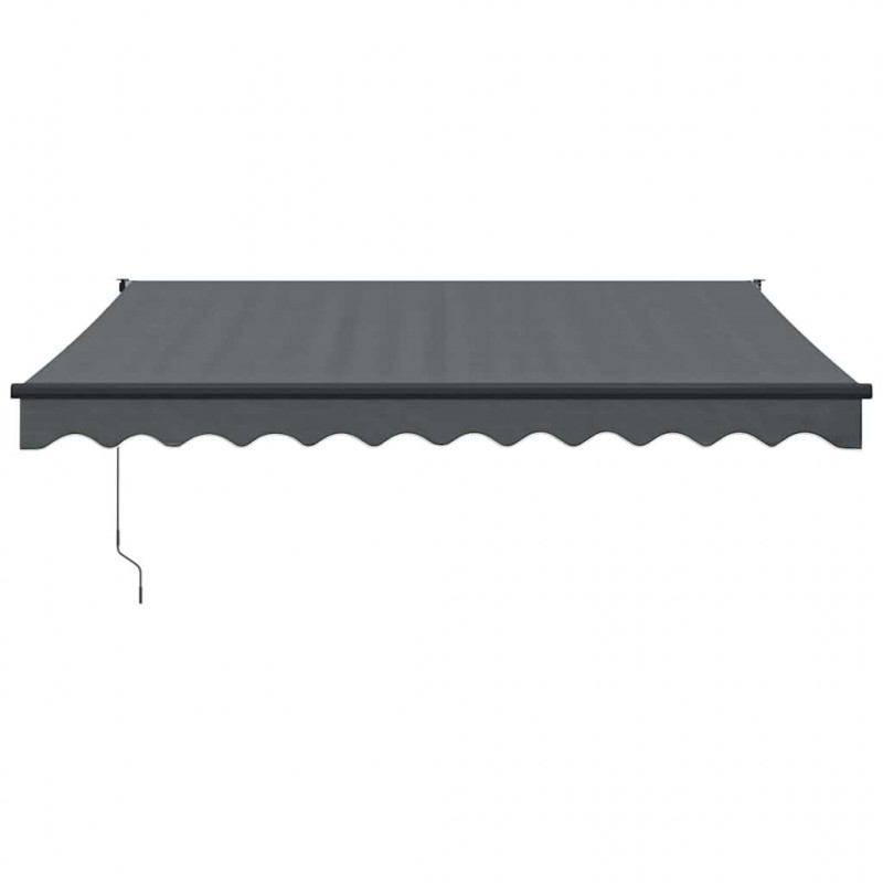 Zwijana markiza, antracytowa, 3,5x2,5 m, tkanina i aluminium