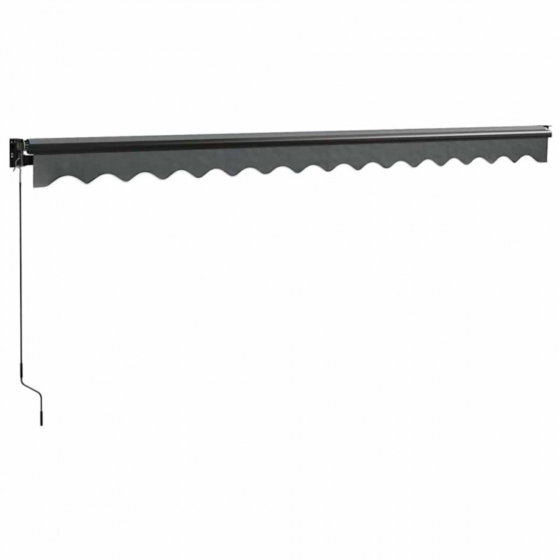 Zwijana markiza, antracytowa, 4,5x3 m, tkanina i aluminium