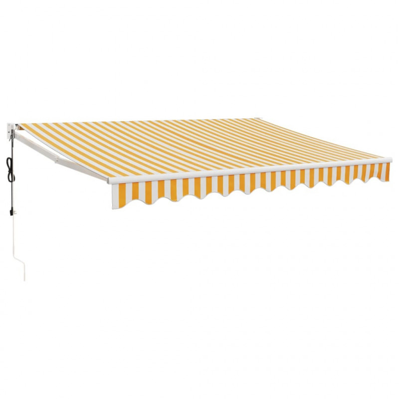 Zwijana markiza, automatyczna, żółto-biała, 3,5x2,5 m