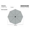 Madison Parasol ogrodowy Flores Luxe, 300 cm, okrągły, szałwiowy