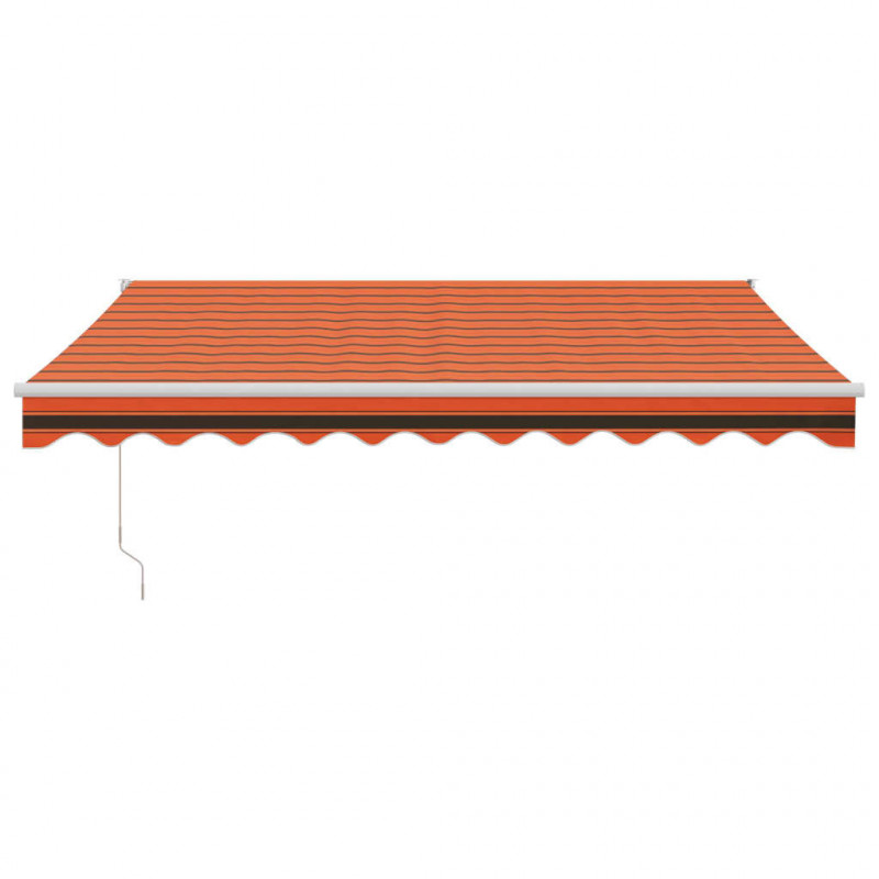 Zwijana markiza, automatyczna, pomarańczowo-brązowa, 3,5x2,5 m