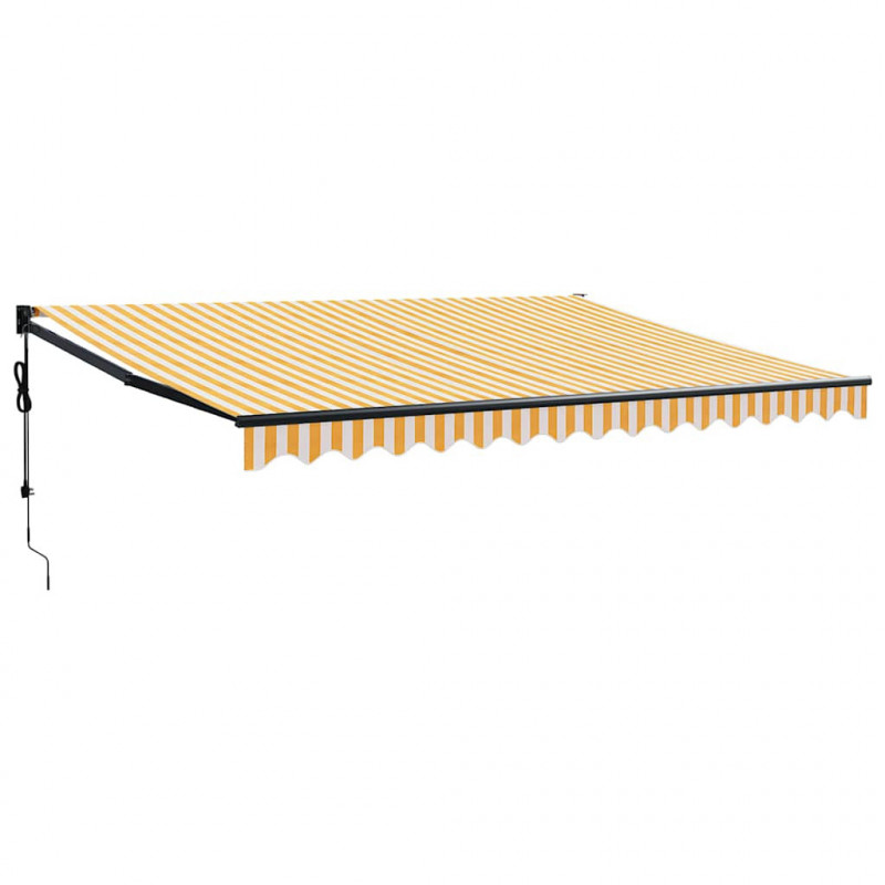 Zwijana markiza, automatyczna, żółto-biała, 4x3 m