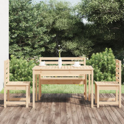 4-częściowy zestaw mebli ogrodowych, drewno sosnowe