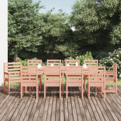 11-częściowy zestaw mebli ogrodowych, lite drewno daglezjowe