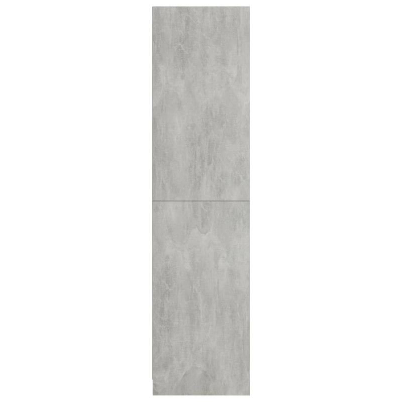 Szafa, szarość betonu, 100x50x200 cm, materiał drewnopochodny
