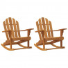 Bujane fotele ogrodowe Adirondack, 2 szt., 79x100x103 cm, tek