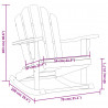 Bujane fotele ogrodowe Adirondack, 2 szt., 79x100x103 cm, tek