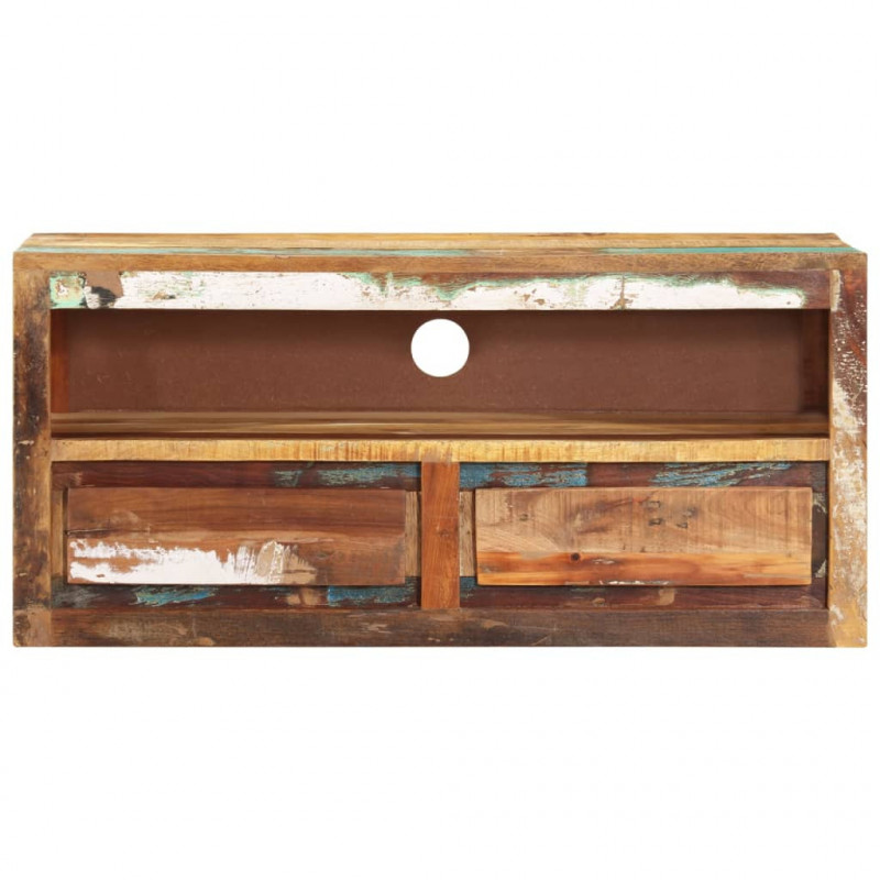 Szafki pod TV, 2 szt, 88x30x40 cm, lite drewno odzyskane