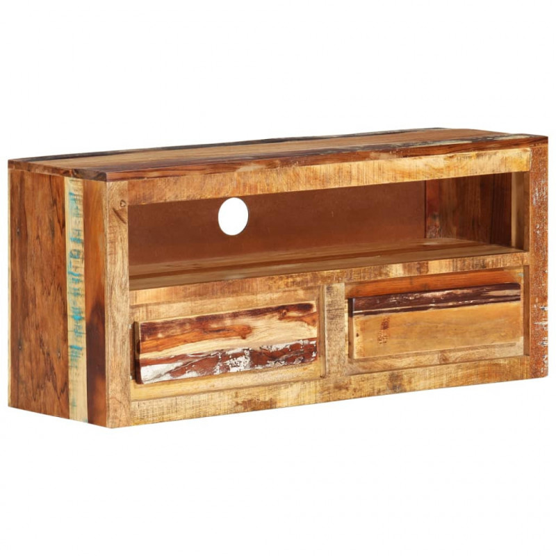 Szafki pod TV, 2 szt, 88x30x40 cm, lite drewno odzyskane