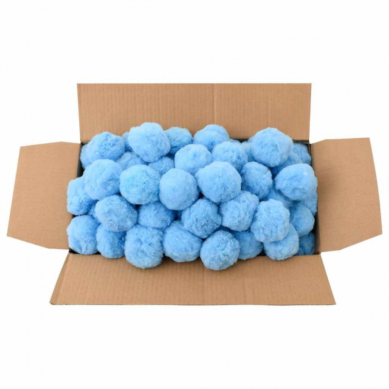 Antybakteryjne kulki filtracyjne do basenu, niebieskie, 2100 g
