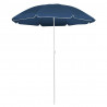 Parasol ogrodowy na stalowym słupku, niebieski, 180 cm