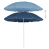 Parasol ogrodowy na stalowym słupku, niebieski, 180 cm