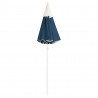Parasol ogrodowy na stalowym słupku, niebieski, 180 cm
