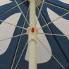 Parasol ogrodowy na stalowym słupku, niebieski, 180 cm