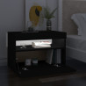 Szafka pod TV z oświetleniem LED, czarna, 60x35x40 cm