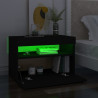 Szafka pod TV z oświetleniem LED, czarna, 60x35x40 cm