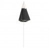 Parasol ogrodowy na stalowym słupku, antracytowy, 180 cm