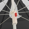Parasol ogrodowy na stalowym słupku, antracytowy, 180 cm