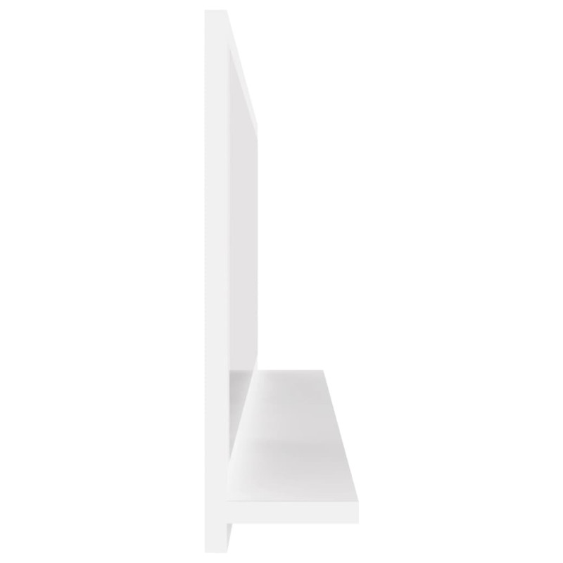 Lustro łazienkowe, białe 90x10,5x37 cm, materiał drewnopochodny