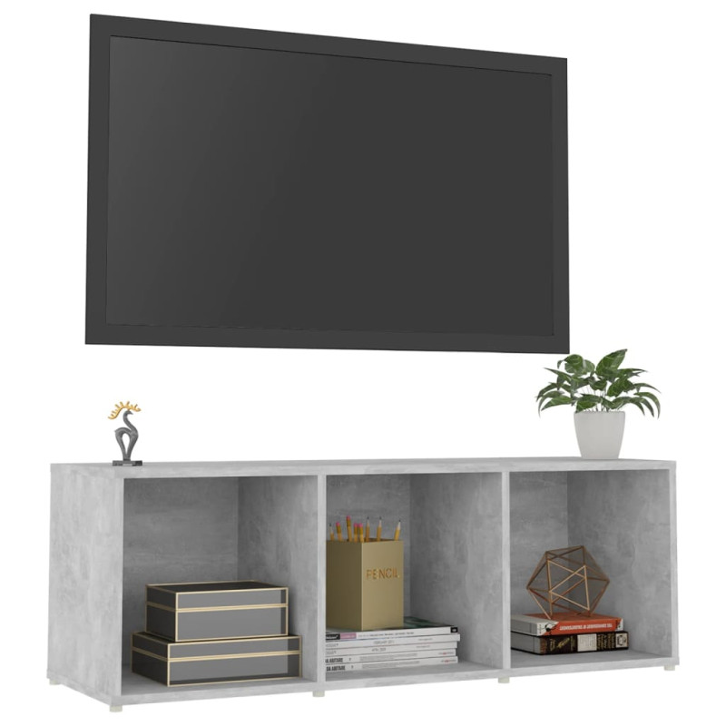 Szafka pod TV, szarość betonu, 107x35x37 cm