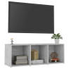 Szafka pod TV, szarość betonu, 107x35x37 cm
