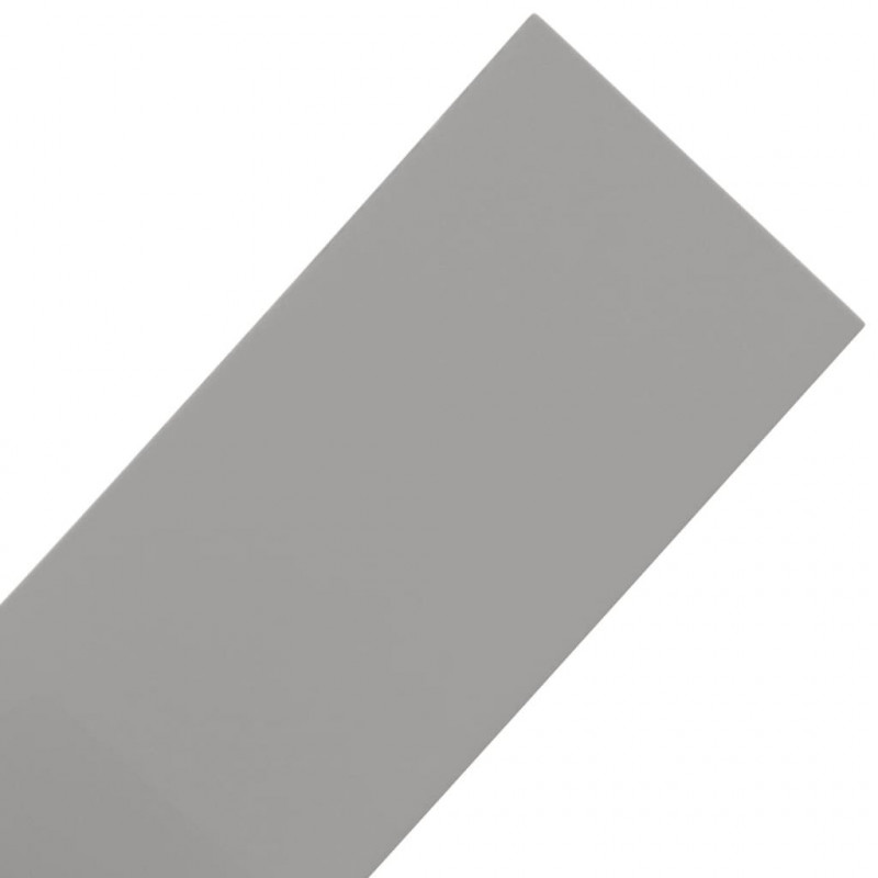 Obrzeża ogrodowe, 3 szt., szare, 10 m, 15 cm, polietylen