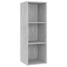 Szafka pod TV, szarość betonu, 107x35x37 cm