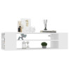 Wisząca szafka TV, biała 100x30x26,5 cm materiał drewnopochodny