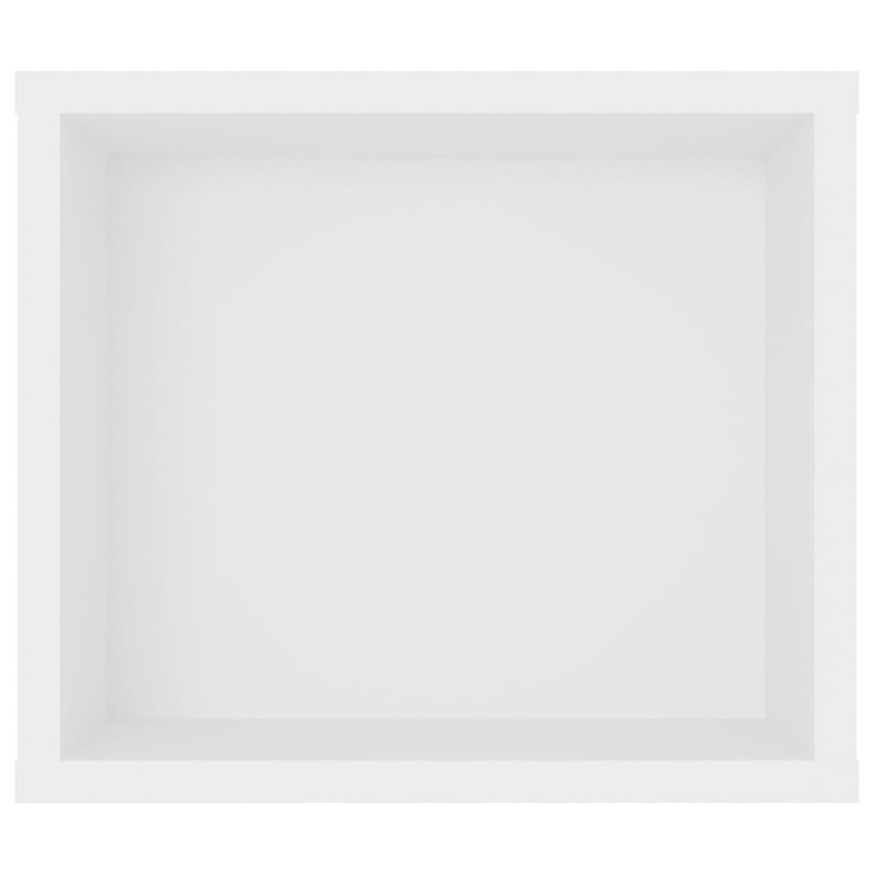 Wisząca szafka TV, biała 100x30x26,5 cm materiał drewnopochodny