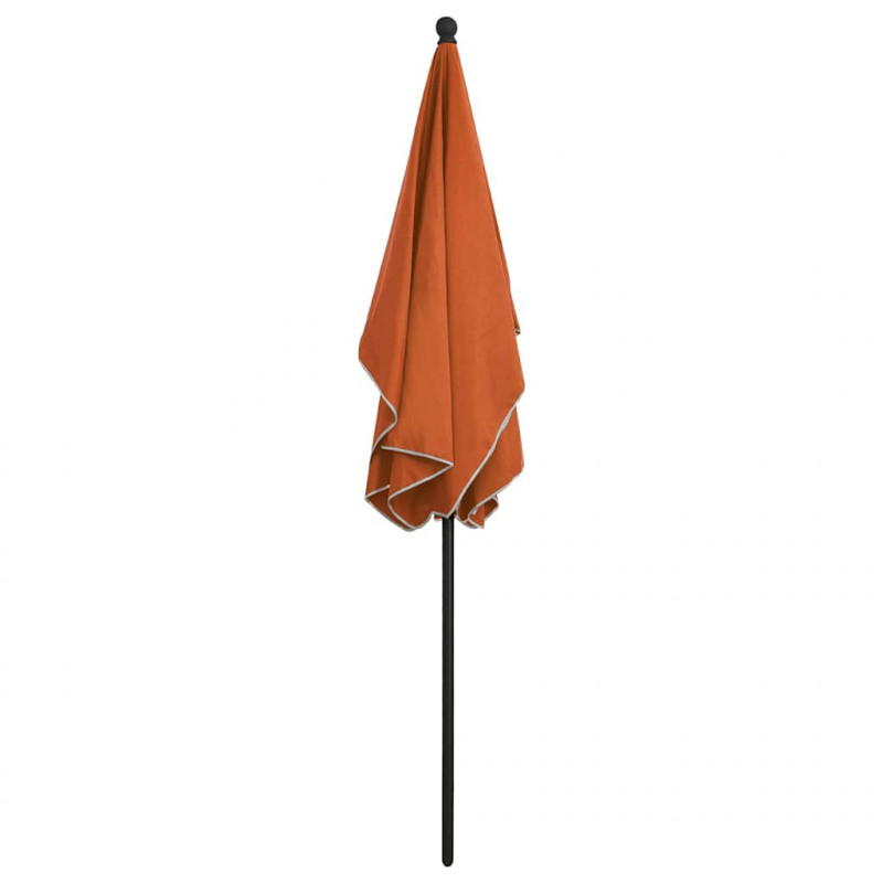 Parasol ogrodowy na słupku, 210x140 cm, terakota