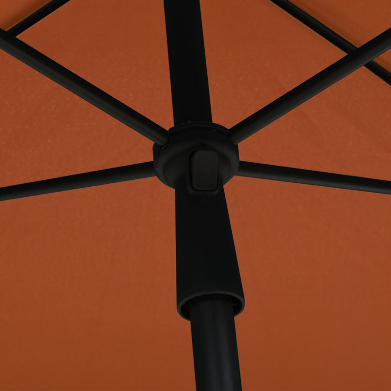 Parasol ogrodowy na słupku, 210x140 cm, terakota