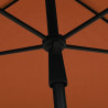 Parasol ogrodowy na słupku, 210x140 cm, terakota