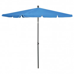 Parasol ogrodowy na słupku, 210x140 cm, lazurowy