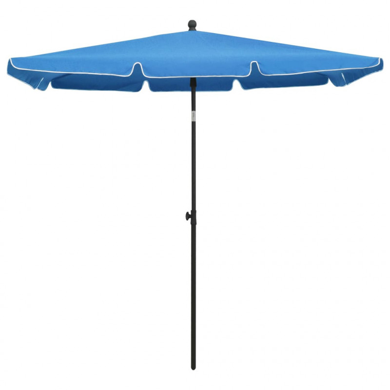 Parasol ogrodowy na słupku, 210x140 cm, lazurowy