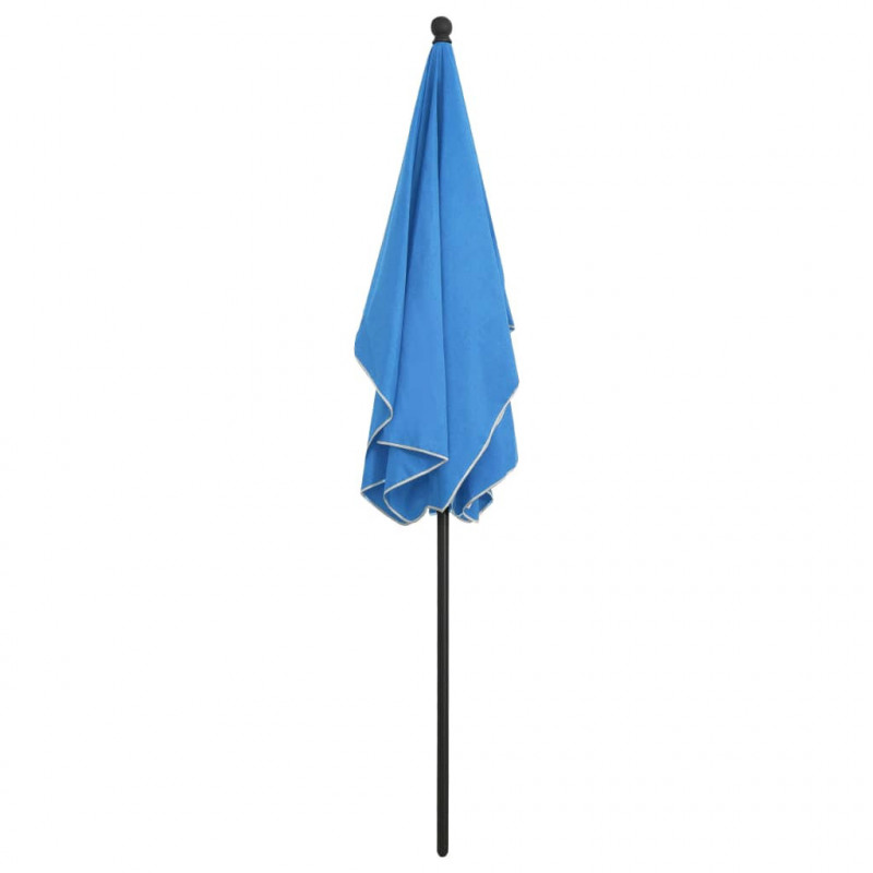 Parasol ogrodowy na słupku, 210x140 cm, lazurowy