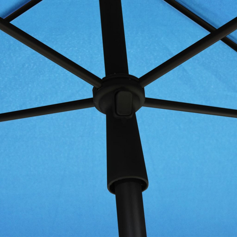 Parasol ogrodowy na słupku, 210x140 cm, lazurowy